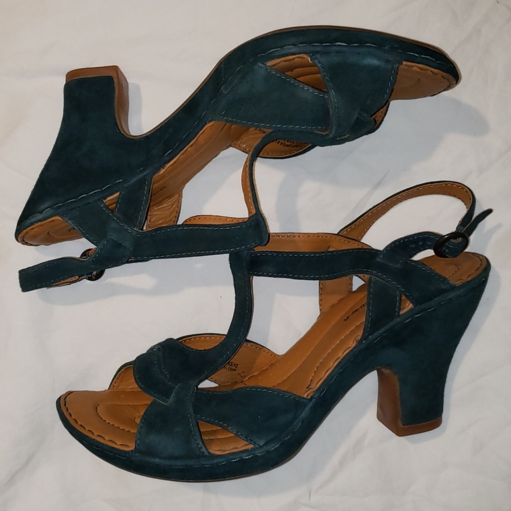Born Crown Teal Heels